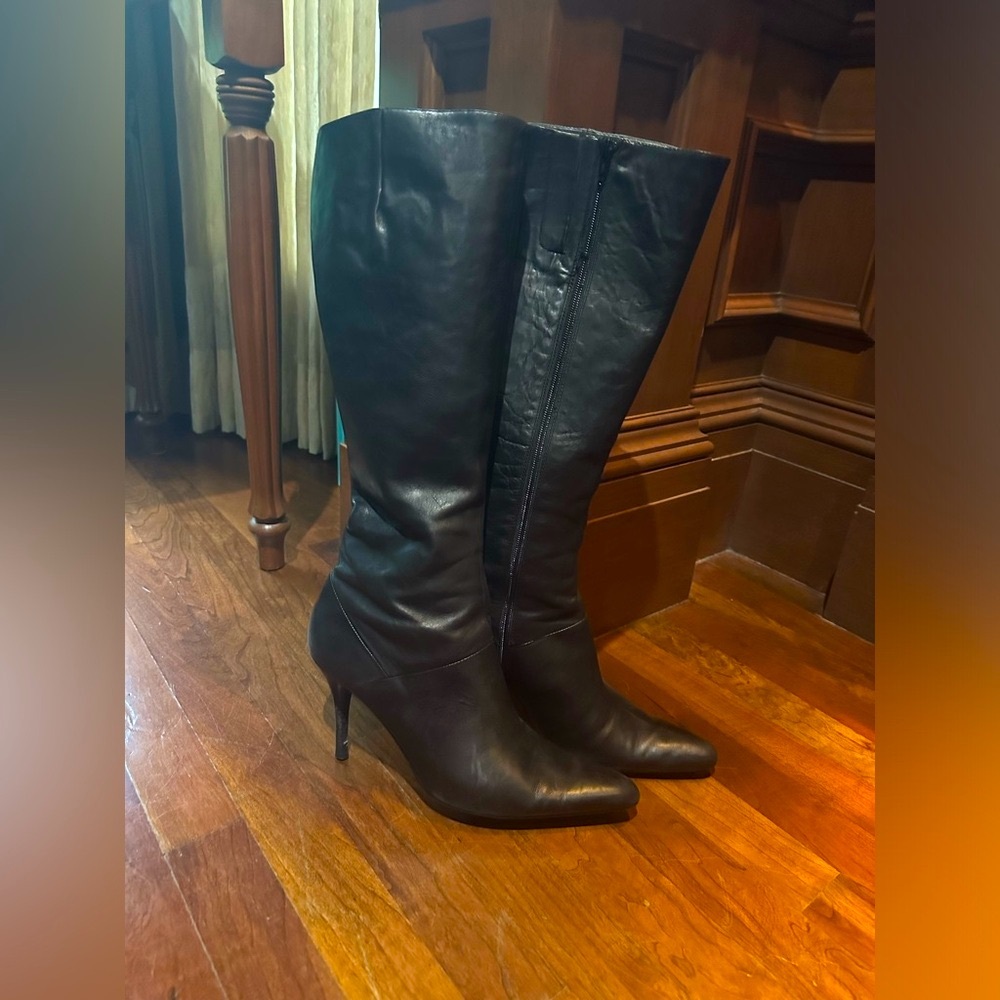 Nine West Black Leather Boots - Size 11